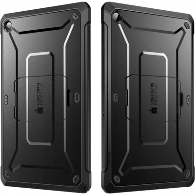 Mbulesë SUPCASE Unicorn Beetle Pro për Samsung Galaxy Tab A11 Plus, me kënd mbajtjeje, me mbrojtës ekrani, e zezë