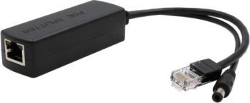 Splitter PoE Exsys, 10/100Mbps, 12VDC 24W, i zi