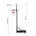 Kosh basketbolli portativ NILS ZDKA21, lartësia regullushme 2.9-3.7 m, me rrota, i zi