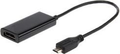 Pajisja lidhëse Gembird microUSB USB - HDMI + microUSB, e zezë