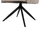 Karrige ngrënieje Zorin me tapiceri 64x66x94,5Hcm (HM9846.07), bezhë/ zezë