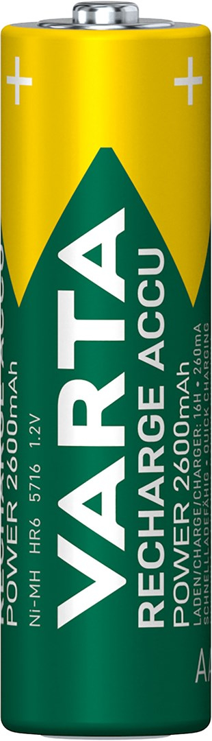 Bateri rikarikuese Varta Rechargeable ACCU AA, NiMH, 2600mAh, 1.2V