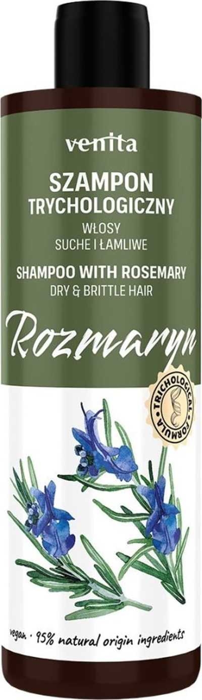 Shampo flokësh Venita Trichological Rosemary, 300ml, për flokë të thatë