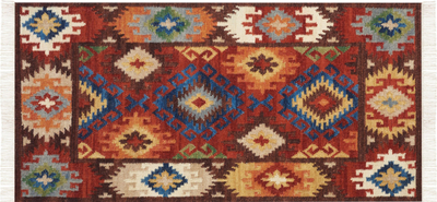 Tapet kilim ZOVUNI Wool, 80 x 150 cm, lesh edhe pambuk, shumëngjyrësh