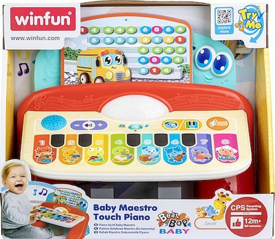 Детско пијано Baby Piano, со сензор на допир, со музички светла, повеќебојно