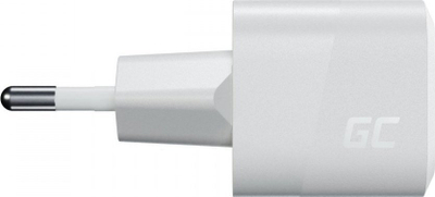 Karikues USB C Green Cell PowerGaN CHARGC06W, 1x USB C, 3A, i bardhë