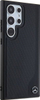 Mbrojtëse telefoni Mercedes Benz me vija të futura dhe yllin e logos, për Galaxy S24 Ultra, e zezë