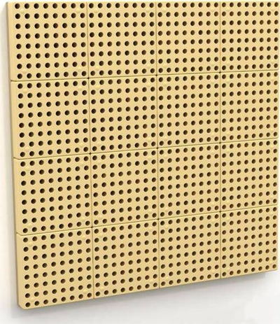 Panel muri edukativ Masterkidz STEM, 80 x 80 cm, dru, bezhë