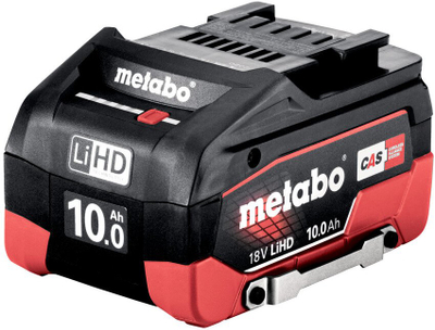 Bateri veglash Metabo LiHD DS, 18V, 10.0Ah, e zezë kuqe