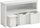 Organizues lodrash VASAGLE TOY STORAGE, 30x102x60cm, me rrota, i bardhë