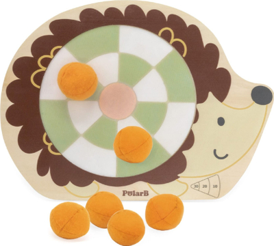 Lojë me hedh topa Viga Toys Velcro Ball Toss Game, druri, për kalamaj 3+