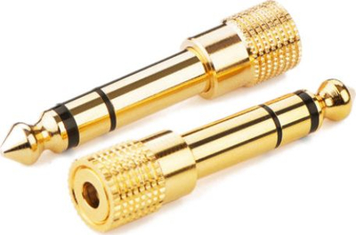 Adapter audio Mozos MA6335, 3.5mm në 6.3mm, stereo, i artë