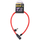 Kyç biçiklete Dunlop Cable Lock, kabllo çeliku 65 cm, me çelës, i kuq