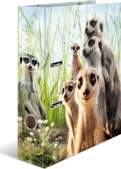 Dosje unazore HERMA Meerkat Exotic Animals, A4, shpinë 70mm
