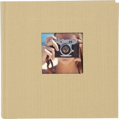 Album fotografish pa markë Classic, format i madh, dritare ballore, bezhë