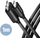 Kabllo AXAGON USB-C - micro USB 3.2 Gen 1 SPEED, 3A, 1m, e zezë