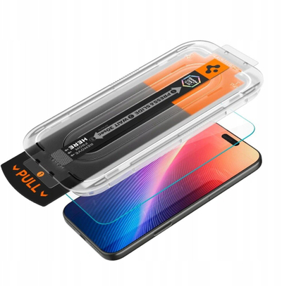 Xham mbrojtës Spigen Glas.tR EZ-FIT Pro, për iPhone 16 Pro Max dhe 17 Pro Max, privatësi, transparent