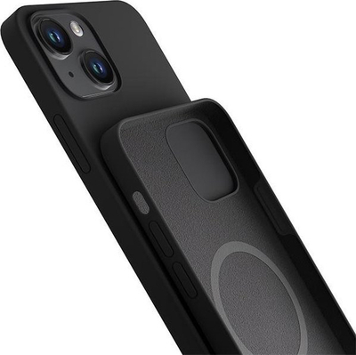 Kuti mbrojtëse 3mk Hardy Silicone MagCase për iPhone 14, silikon, MagSafe, gri e errët