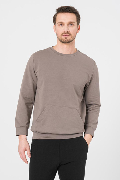 Bluzë sportive për meshkuj Cotton Casual, pambuk, madhësia M, taupe