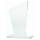 Trofe xhami Tryumf M73A, 25cm, drejtkëndor, transparent