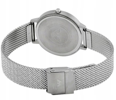 Orë grash Emporio Armani, 32mm, çelik inox, argjendtë