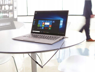 Kabllo sigurie për notebook Techly Wedge Lock, 1.8m, me çelës, argjendtë