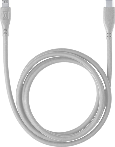 Kabllo USB C në Lightning Cellularline Soft Cable, 1.2m, MFi, gri