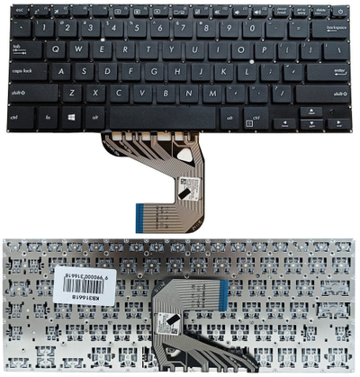 Tastierë laptopi ASUS S406U X406U, layout US, e zezë