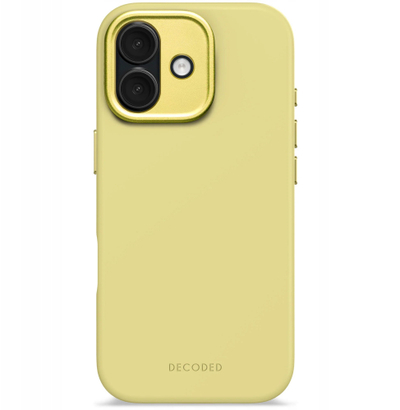 Kapak silikoni Decoded për Apple iPhone 17, MagSafe, Yuma Yellow