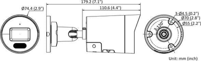 Kamerë IP Hikvision DS-2CD2087G2H-LIU/SL, 8Mpx, ColorVu, lente 4mm