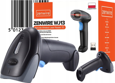 Lexues barkodash Zenwire WJ13, wireless, 1D, i zi