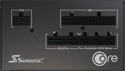 Напојување Seasonic Core GX ATX 3 2024, 750W, 80+ Gold, целосно модуларно, црно