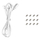 Ventilator kasë DeepCool FL12R WH, 12 cm, ARGB, i bardhë set 3 copë