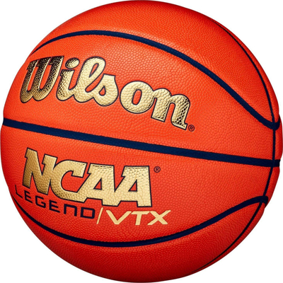 Top basketbolli Wilson NCAA Legend VTX WZ2007401XB, lëkurë sintetike kompozite, për mrena (indoor), portokalli