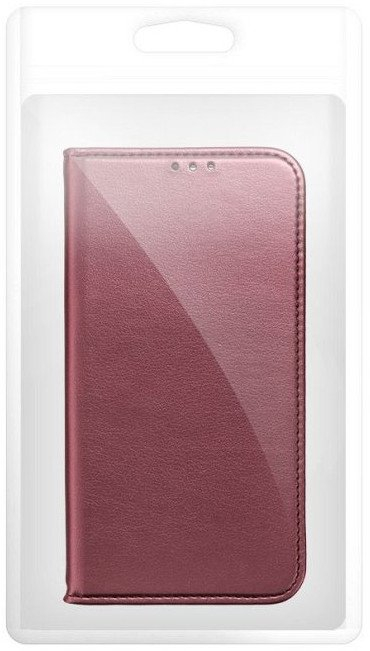Këllëf telefoni OEM SMART MAGNETO për Motorola Edge 60, tip libër, me mbyllje magnetike, burgundy