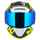 Helmetë moto Cassida Aero Drome, integrale, polikarbonat, blu fluoroshente e bardhë