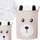 Shportë për lodra Bear Premium XL, 43L, e mbyllur, bezhë