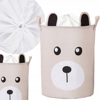 Shportë për lodra Bear Premium XL, 43L, e mbyllur, bezhë