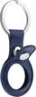 Mbajtëse AirTag Puro Sky, pamje lëkure, midnight blue