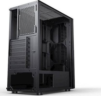 Kasa kompjuteri Bandit Elite Gamer BPA2, Midi Tower, panel xhami i temperuar, e zezë