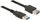 Kabllo Delock USB-A - USB-A, 1.5m, e zezë