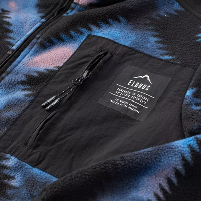Bluzë fleece Polar Elbrus CLOYNE M, për meshkuj, me zinxhir të plotë, blu