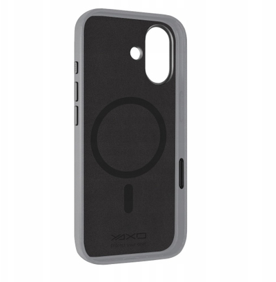 Mbulesë telefoni YAXO Leather Gear Slim Case për iPhone 17, me MagSafe, gri