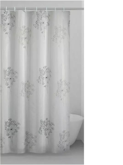 Perde dushi Ridder Shower Curtain, 180 x 200 cm, e bardhë e zezë