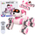 Lodër qen robot LeanToys me telekomandë, 8 rrota, 360°, rozë