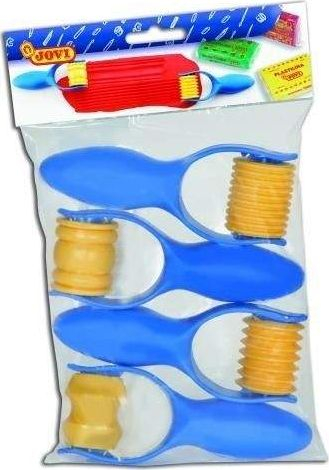 Set rula modelimi Akson, 4 copë, për plastelinë dhe argjilë, blu