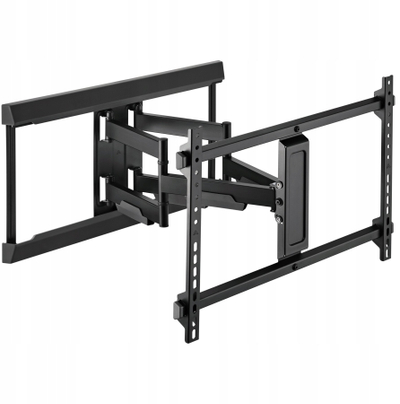 Mbajtëse muri për TV universale, VESA 600x400mm, kapacitet 60kg, e zezë