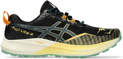 Патики за трејл трчање Asics Fuji Lite 4, дишливо мрежесто горниште, ѓон со добро прилепување, црно зелени