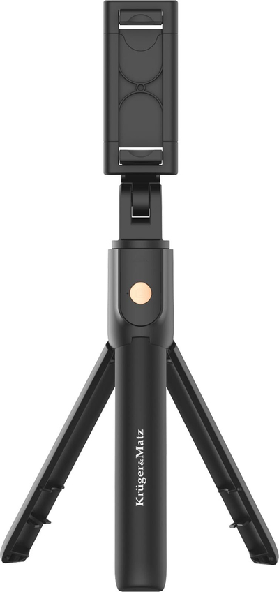 Селфи стап трипод Kruger&amp;Matz KM1374, Bluetooth далечински управувач, црн