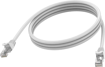 Kabllo rrjeti Vision CAT6A, 1m, RJ45, e bardhë